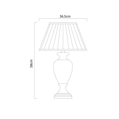 Схема с размерами Arte Lamp A5199LT-1WH