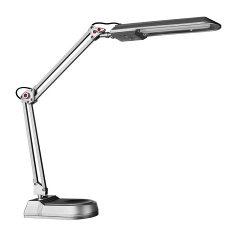 Настольная лампа Arte Lamp Desk A5810LT-1SI, 1xG23x11W, серебро, пластик - миниатюра 1