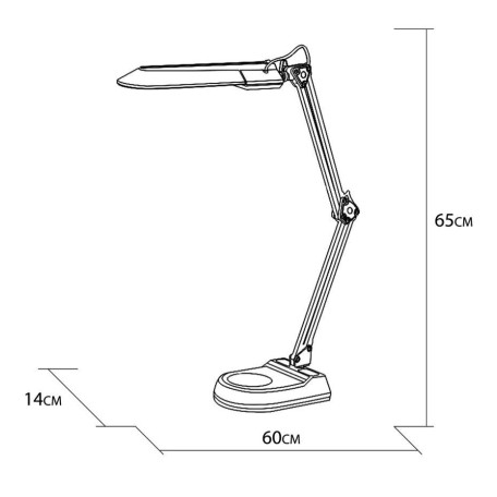 Схема с размерами Arte Lamp A5810LT-1SI