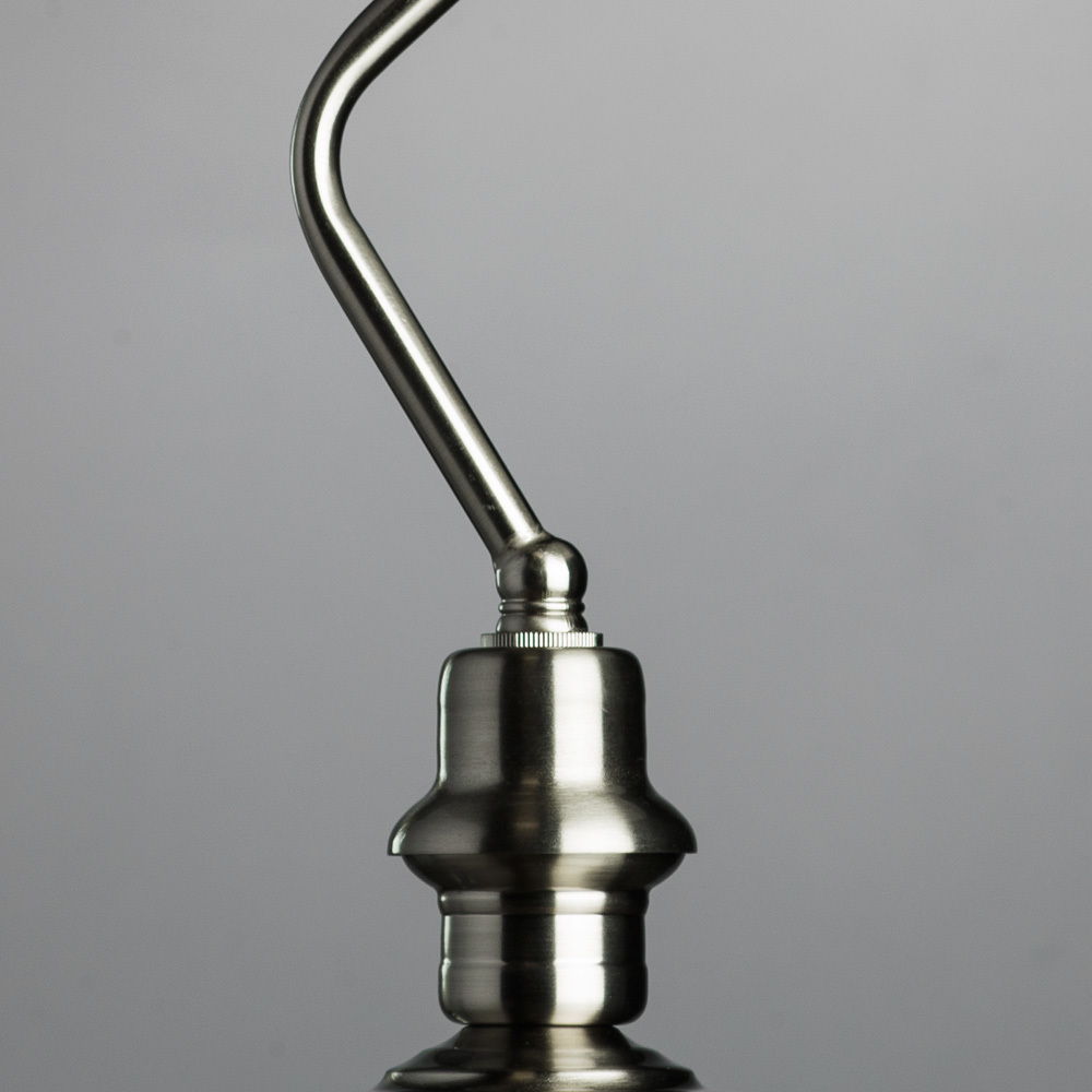Настольная лампа Arte Lamp Banker A2491LT-1SS, 1xE27x60W, серебро, белый, металл, стекло - фото 3