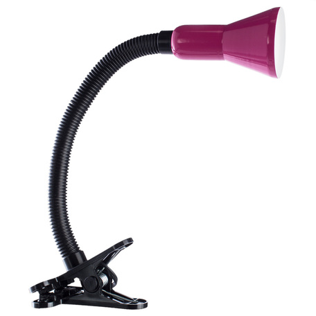 Светильник на прищепке Arte Lamp Cord A1210LT-1MG, 1xE14x40W, черный, розовый, пластик, металл