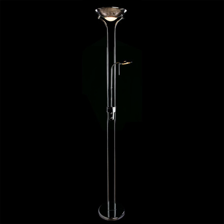 Торшер Arte Lamp Duetto A4329PN-2CC, 1xR7S118mmx230W + 1xG9x33W, хром, металл, стекло - миниатюра 2
