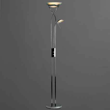 Торшер Arte Lamp Duetto A4399PN-2CC, 1xR7S118mmx230W + 1xG9x33W, хром, металл, металл со стеклом - миниатюра 2