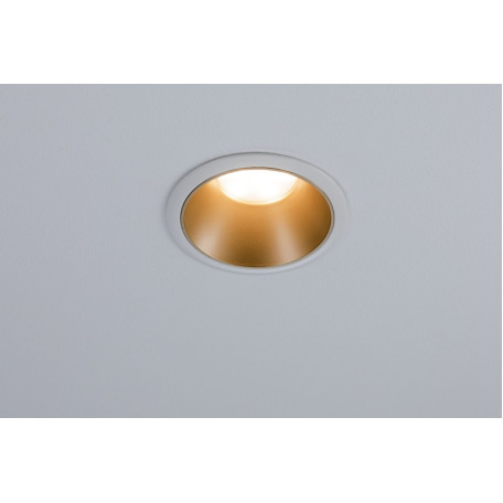Встраиваемый светодиодный светильник Paulmann Coin 3StepDim 93405, IP44, LED 6,5W, матовое золото, металл - миниатюра 3