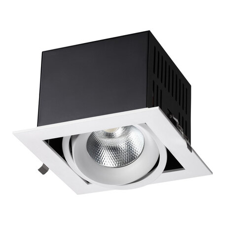 Встраиваемый светодиодный светильник Novotech Spot Gesso 358440, LED 24W 4000K 2160lm, белый, металл