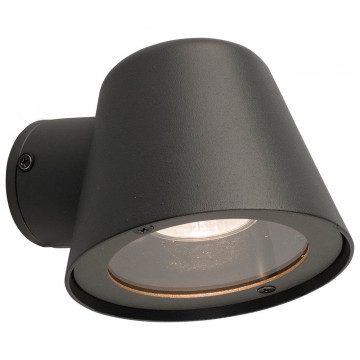 Настенный светильник Nowodvorski Soul 9555, IP44, 1xG9x35W, серый, металл, металл со стеклом, стекло
