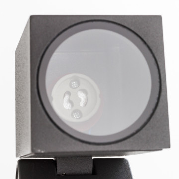 Настенный светильник с регулировкой направления света Nowodvorski Primm 9551, IP44, 1xGU10x10W, черный, черный с прозрачным, металл, металл со стеклом, стекло - миниатюра 5